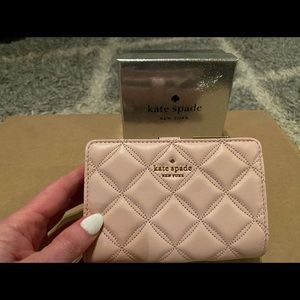 Kate Spade Natalia Smooth Quilted Leather Compact Medium Wallet